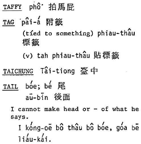 screenshot from the English-Taiwanese dictionary